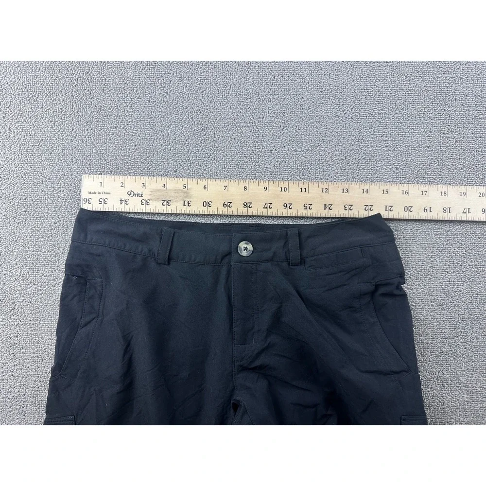 Eastern‎ Mountain Sports Cargo Pants Women 4-R Black Compass Convertible Outdoor